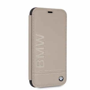 BMW Logo Imprint iPhone Xr Suojakuori - beige