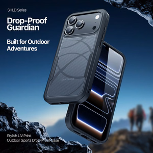 Dux Ducis Shld Suojakuori Apple iPhone 17 Pro musta - Contour Pattern