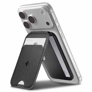 Spigen S314-2 Slim Fold Tripod MagSafe Universaali Magneettinen Korttipidike Musta