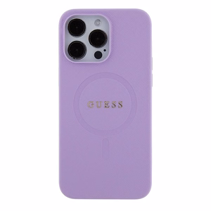 Guess suojakuori iPhone 15 Pro Max 6,7 GUHMP15XPSAHMCU violetti kovakuori Saffiano MagSafe