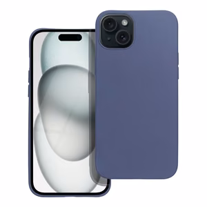 Matta sininen Suojakuori iPhone 15 PLUS:lle