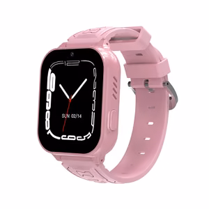 Blavec Smartwatch K-02 Kids Voice Call / GPS / 4G / SOS (SWK02-P) vaaleanpunainen