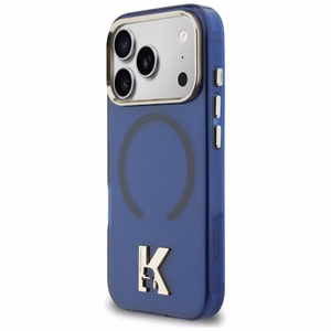 Karl Lagerfeld IML K Head Logo MagSafe -suojakuori iPhone 17 Pro:lle sininen