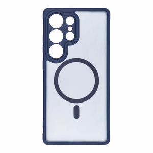 Suojakuori Samsung S25 PLUS:lle Full Matte Mag Cover yhteensopiva MagSafe sininen