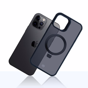 3mk Smoke Case Mag&Stand Suojakuori Apple iPhone 12 Pro Max:lle - musta