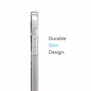 Speck Presidio Perfect-Clear + MagSafe suojakuori iPhone 15 Plus / 14 Plus -laitteelle, läpinäkyvä