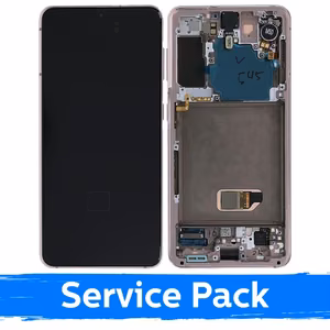 LCD-näyttö Samsung G991 S21 kehyksellä / Phantom Pink / (Service Pack)
