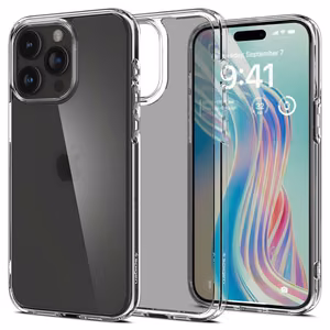 Spigen Ultra Hybrid iPhone 15 Pro Suojakuori - Kirkas Matta