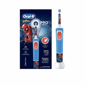 Oral-B Vitality Pro Kids Spider-Man – ladattava lasten sähköhammasharja, 1 harjaspää, 2 puhdistustilaa, sininen