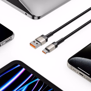 Tech-Protect UltraBoost Evo USB-C / USB-A kaapeli 100W 5A 2m - titaani