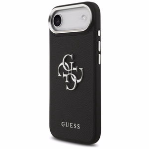Guess Grained Big 4G Classic Logo -suojakuori iPhone 17 Air - musta