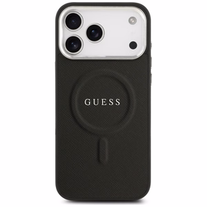 Guess Classic Logo MagSafe Suojakuori iPhone 17 Pro Max:lle - musta