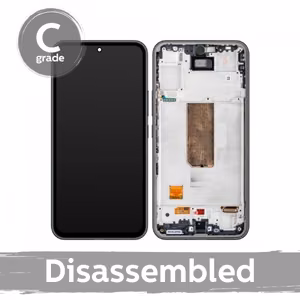 LCD-näyttö yhteensopiva Samsung A546 A54 5G kehyksellä / violetti / (8/10 käytetty)