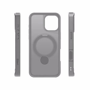 Etteri Matt Mag Ring suojakuori iPhone 16 6,1" harmaa