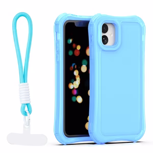 Safepop suojakuori hihnalla iPhone 11 sininen