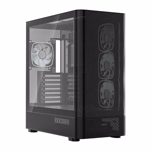 MODECOM Volcano AQ300 ARGB -miditornikotelo, musta