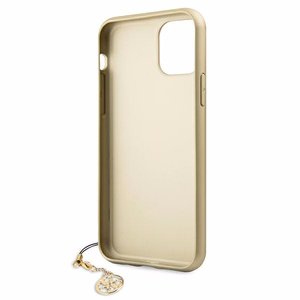 Guess GUHCN61GF4GGR iPhone 11 6.1" / Xr harmaa / harmaa kova kotelo 4G Charms kokoelma