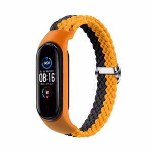 Punottu hihna Smart Band M3/M4/M5/M6 oranssi-harmaa