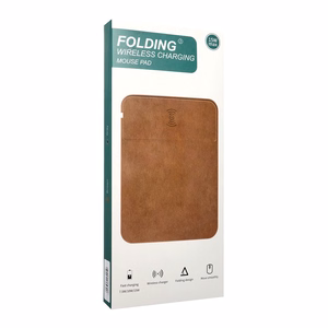 Mouse pad with wireless charger 15W OJD-82 brown grey