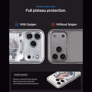 Spigen Ultra Hybrid MagSafe Zero One -suojakuori iPhone 18 Pro / 17 Pro -malleille, valkoinen