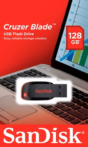 SanDisk muistitikku 128GB USB 2.0 Cruzer Blade