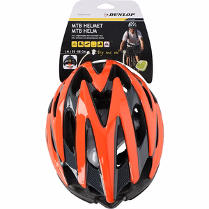 Dunlop säädettävä MTB-pyöräilykypärä, koko M, 55–58 cm, punainen / musta