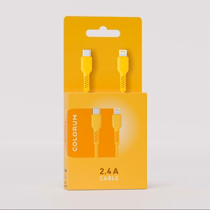 COLORUM kaapeli USB-C - Lightning 1,8m 2,4A CK12-CL-05 xYellow
