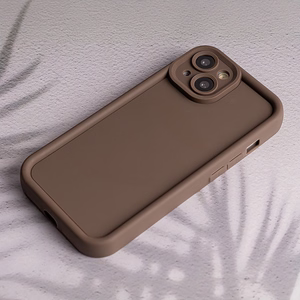 Frame TPU suojakuori Samsung Galaxy A14 4G / A14 5G ruskea