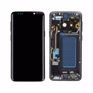 LCD-näyttö, yhteensopiva Samsung G960 S9 kehyksellä / Midnight Black / HQ