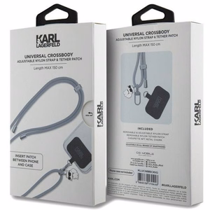 KARL LAGERFELD laukunhihna KLUCNMSCKIG (Crossbody Cord Choupette) harmaa