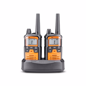 MIDLAND XT70 PRO -PMR-käsiradiopuhelimet laukussa