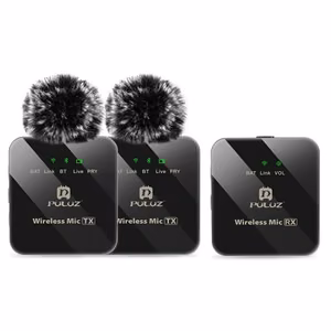 PULUZ wireless lavalier microphone 2 TX + 1 RX