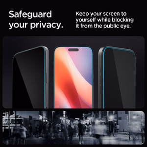 Spigen Glas.tR EZ Fit Privacy Tempered Glass for iPhone 16 Pro Max / 17 Pro Max - 2 pcs.