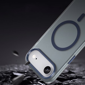 Magneettinen Abrasive iPhone 17 Air Suojakuori MagSafe-yhteensopiva - Matta Sininen