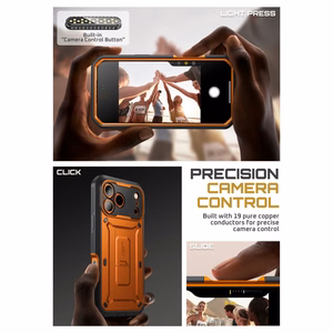Supcase Unicorn Beetle Pro Suojakuori iPhone 17 Pro Max:lle - Oranssi