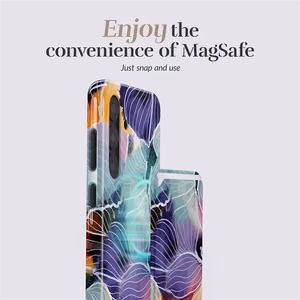 MIO Flowers Magsafe suojakuori korttipidikkeellä