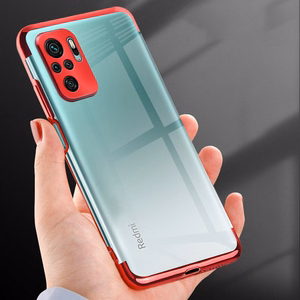 Kirkas väri Asia Gel TPU Galvanointi kehys Cover Xiaomi Redmi Note 10 5G / Poco M3 Pro musta