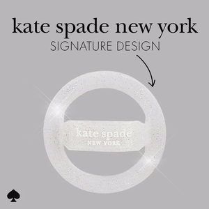 Kate Spade New York Magnetic Loop Grip -magneettinen MagSafe-sormipidike puhelimelle, The Sparkle Silver