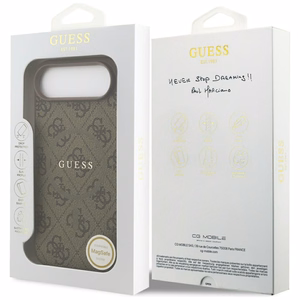 Guess 4G Ring Classic Logo MagSafe Case for iPhone 17 Air - Brown