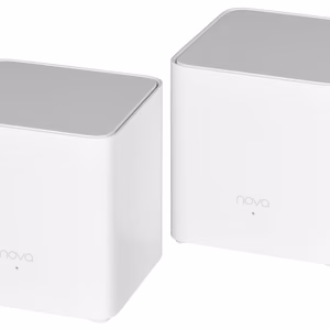 Tenda MX3 (2-pack) AX1500 kaksitaajuuksinen (2,4 GHz/5 GHz) Wi-Fi 6 (802.11ax) Mesh -järjestelmä, 1 LAN-portti, sisäiset antennit, valkoinen