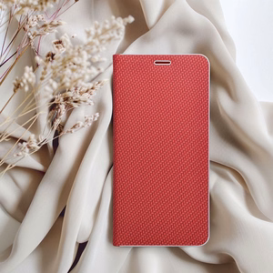 Läppäsuojakuori Samsung Xcover 7:lle Luna Book Carbon punainen