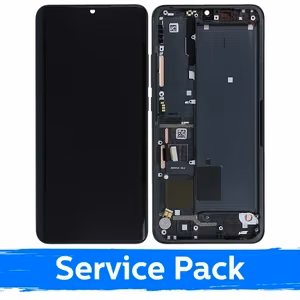 LCD-näyttö yhteensopiva Xiaomi Mi Note 10 (Note 10 Pro / Note 10 Lite) kehyksellä / Midnight Black / (Service Pack)