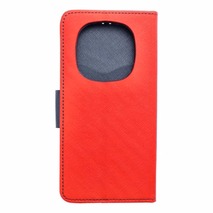 Flip case for Xiaomi Redmi NOTE 14 PRO 5G / 14 PRO PLUS 5G Fancy Book red / navy blue