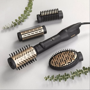 BaByliss Big Hair Luxe AS970E – kuumailmamuotoiluharja, 3 lämpöasetusta, 650 W, musta/kultainen