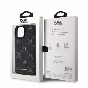 Karl Lagerfeld MagSafe Karl Head Suojakuori iPhone 15:lle - Musta