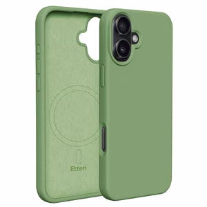 Etteri Silikoninen Mag suojakuori iPhone 16 6,1:lle vaaleanvihreä