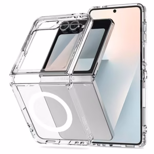 Tech-Protect FlexAir Hybrid MagSafe Suojakuori Samsung Galaxy Z Flip 6 / 7 FE:lle - läpinäkyvä
