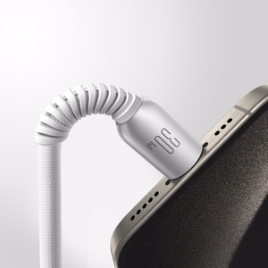 Joyroom S-A51 Cutting-Edge Series 30W USB-C - Lightning -kaapeli 1,2 m - vaaleanharmaa