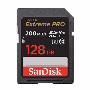 SanDisk-muistikortti 128GB Extreme Pro SDXC C10 V30 UHS-I U3