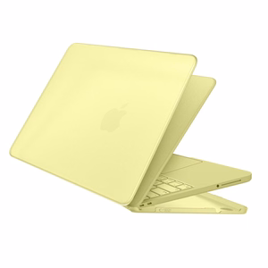 Tech-Protect Softshell -suojakuori MacBook Neo 13 2026:lle - matta keltainen